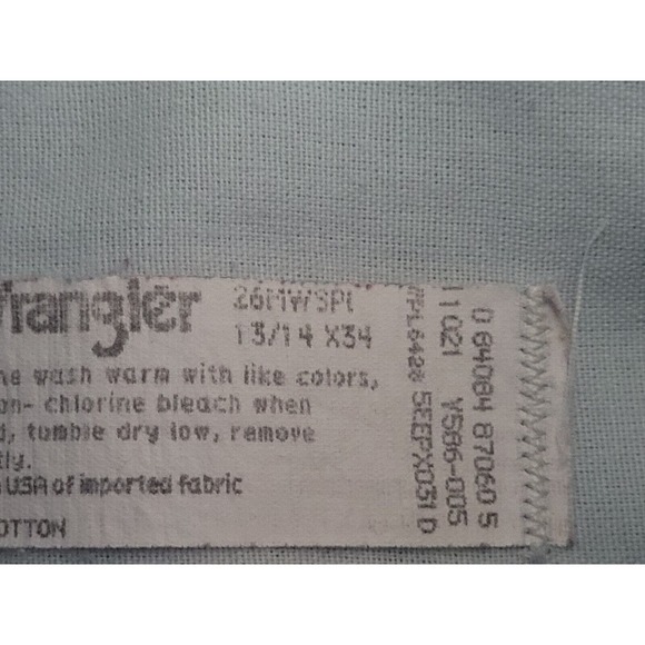 Vintage Wrangler Button Fly High Rise Mom Jeans Womens Size 13/14 Western Denim - Picture 11 of 11